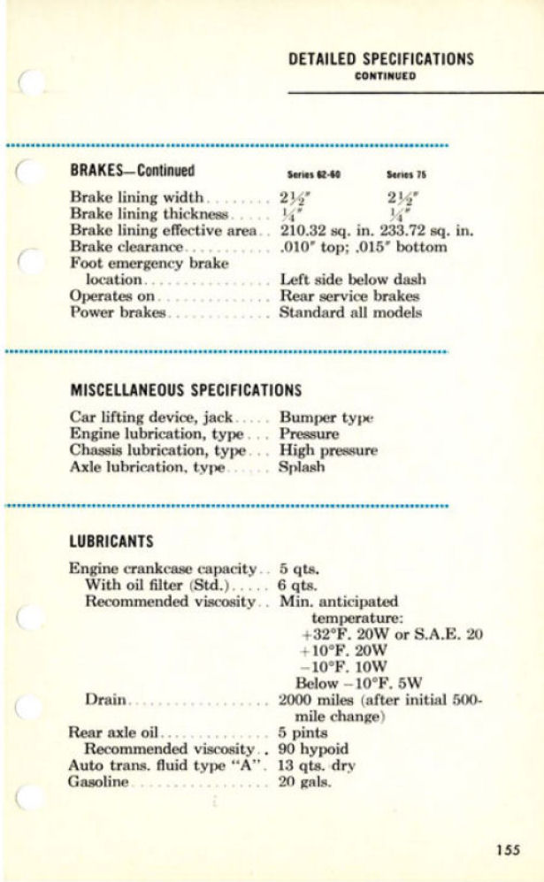 1957 Cadillac Salesmans Data Book Page 40